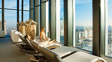 Sauna met panoramisch uitzicht in Leiden