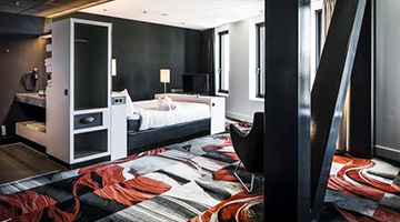 Interieur hotelkamer Fletcher Wellness-Hotel Leiden